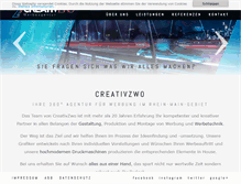 Tablet Screenshot of creativzwo.com